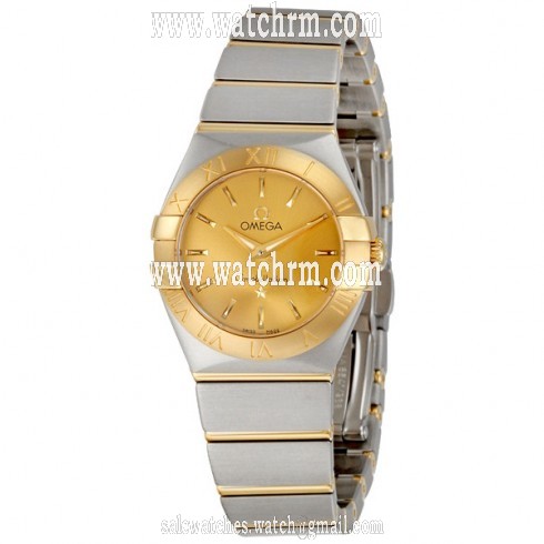 Omega Constellation Champagne Dial Two Tone Ladies Watch 12320246008001