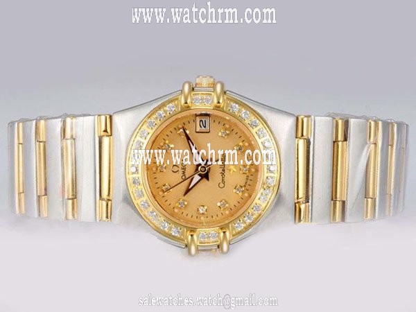 Omega Constellation Chronometer 1107.15.00 24mm Womens 18K Gold Case Watch