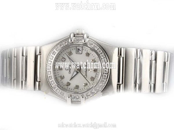 Omega Constellation Chronometer 1599.75.00 Quartz White Dial Round Watch