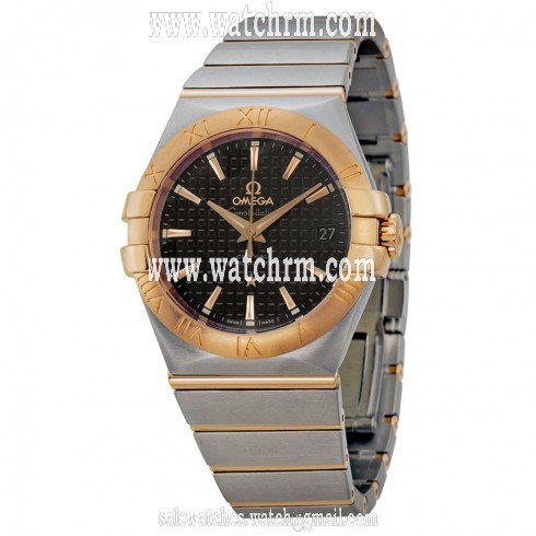 Omega Constellation Chronometer Automatic Steel and Rose Gold Men's Watch 12320352001001
