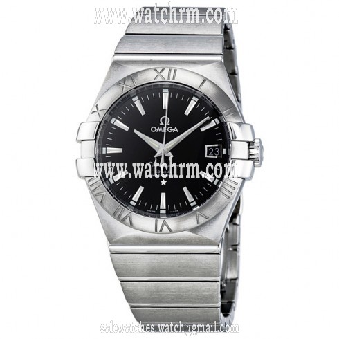 Omega Constellation Chronometer Black Dial Stainless Steel Ladies Watch 12310352001001