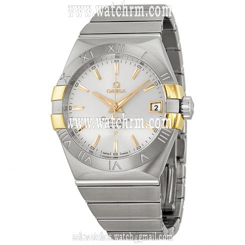 Omega Constellation Co-Axial Automatic Stainless Steel and Yellow Gold Men's Watch 123.20.38.21.02.005