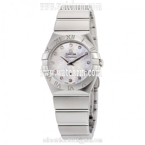 Omega Constellation MOP Dial Stainless Steel Ladies Watch 12310276055004