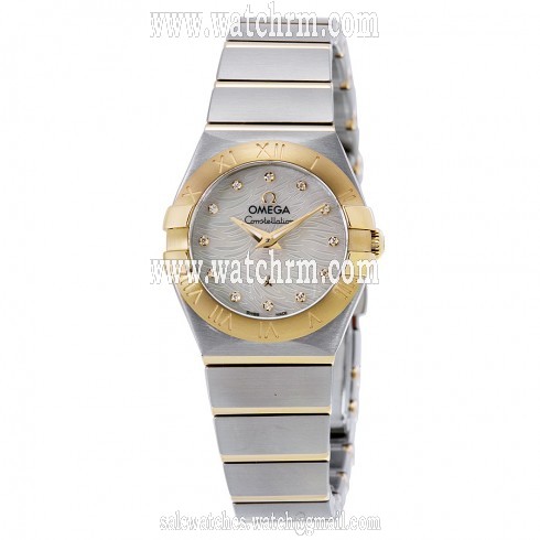 Omega Constellation Mother Of Pearl Dial Two-tone Stainless Steel Ladies Watch 123.20.24.60.55.008