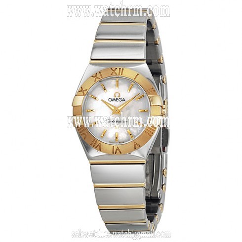 Omega Constellation Mother of Pearl Dial Stainless Steel and Gold Ladies Watch 123.20.24.60.05.004