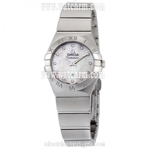 Omega Constellation Mother Of Pearl Dial Stainless Steel Quartz Ladies Watch 12310246055004