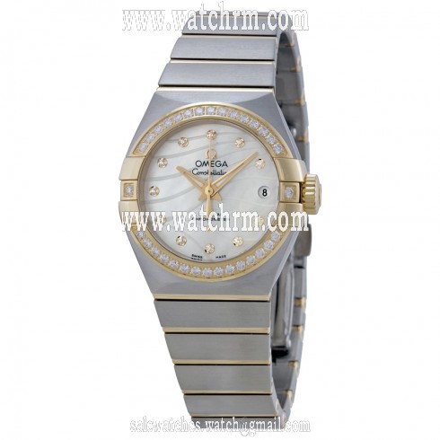 Omega Constellation Mother of Pearl Dial Steel and 18kt Yellow Gold Ladies Watch 12325272055004