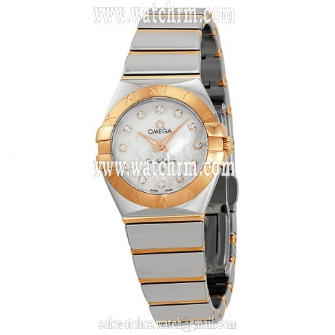 Omega Constellation Rose Gold Ladies Watch 12320246055003