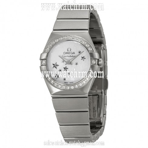Omega Constellation Star Mother of Pearl Dial Stainless Steel Ladies Watch 12315246005003