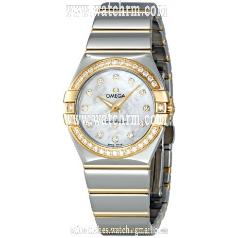 Omega Constellation White Mother of Pearl Dial Stainless Steel Mens Watch 12325276055007