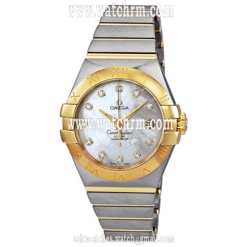 Omega Constellation White Mother of Pearl Steel Ladies Watch 123.20.31.20.55.002