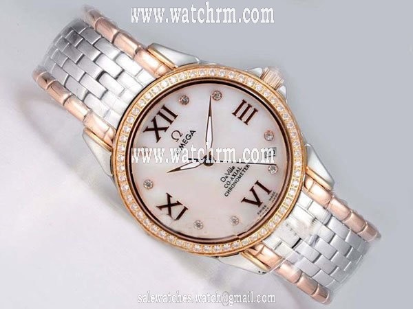 Omega De Ville Co-Axial Chronometer 431.50.41.21.02.001 Automatic Pink Dial Watch