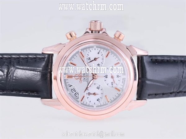 Omega De Ville CO-Axial Chronoscope 422.53.41.50.04.001 Round Quartz Chronograph Midsize Watch