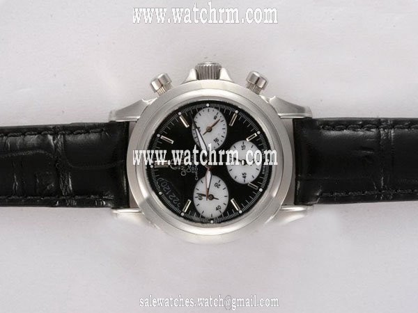 Omega De Ville CO-Axial Chronoscope 4850.50.31 Quartz Chronograph Midsize Round Watch