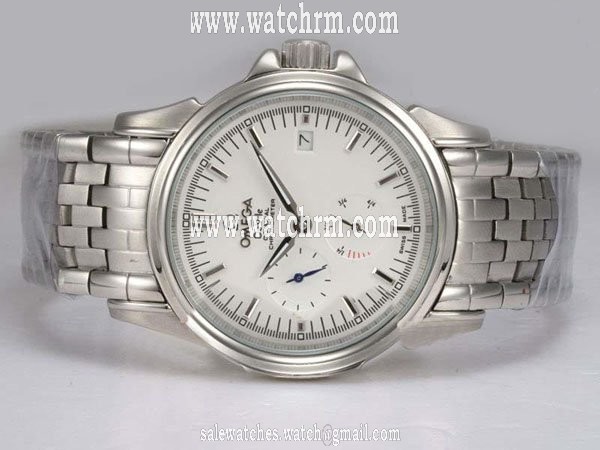 Omega De Ville Co-Axial Power Reserve 4532.31.00 Midsize White Stainless Steel Strap 38mm Watch