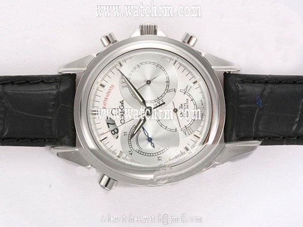 Omega De Ville Co-Axial Rattrapante 4848.40.31 Midsize Round Automatic Watch