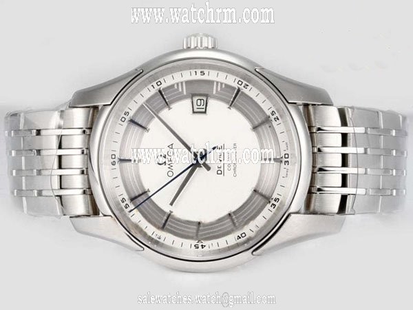 Omega De Ville Hour Vision 431.30.41.21.02.001 Stainless Steel Case White Dial Watch