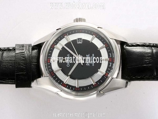 Omega De Ville Hour Vision 431.33.41.21.01.001 Black Stainless Steel Strap Black Dial 41mm Watch