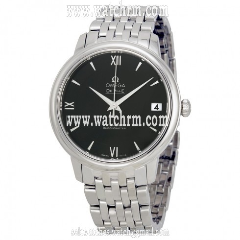 Omega De Ville Prestige Automatic Black Dial Stainless Steel Ladies Watch 42410332001001