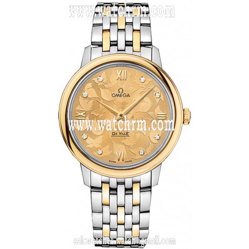 Omega De Ville Prestige Butterfly Champagne with diamonds Dial Ladies Watch 424.20.33.60.58.001
