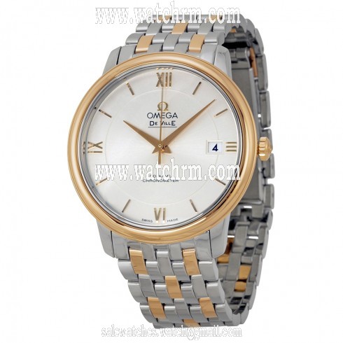 Omega De Ville Prestige Co-Axial Automatic Silver Dial Men's Watch 424.20.37.20.02.002