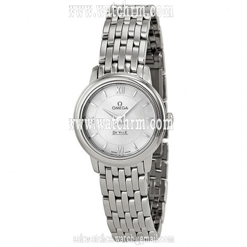 Omega De Ville Prestige Mother of Pearl Dial Stainless Steel Ladies Watch 42410246005001