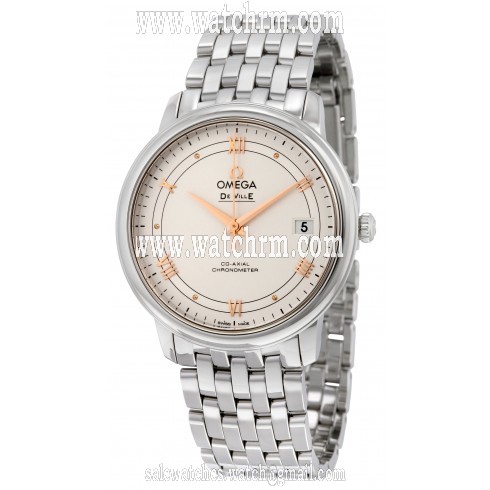 Omega De Ville Prestige Silver Dial Stainless Steel Automatic Men's Watch 424.10.37.20.02.002