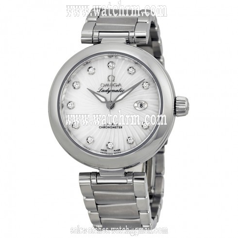 Omega DeVille Ladymatic Automtic White Dial Ladies Watch 425.30.34.20.55.001