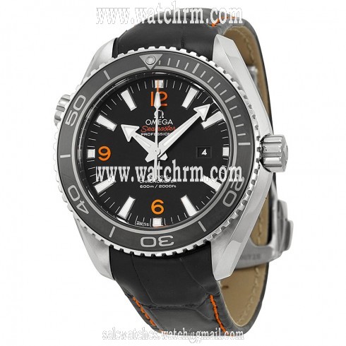 Omega Planet Ocean Black Dial Black Leather Unisex Watch 23233382001002