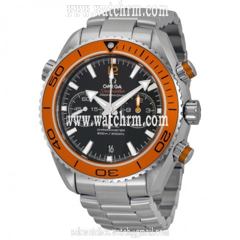 Omega Planet Ocean Chronograph Automatic Orange Bezel Men's Watch