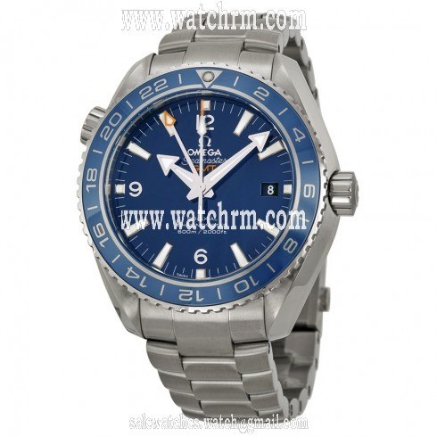 Omega Planet Ocean GMT Automatic Blue Dial Titanium Men's Watch 23290442203001