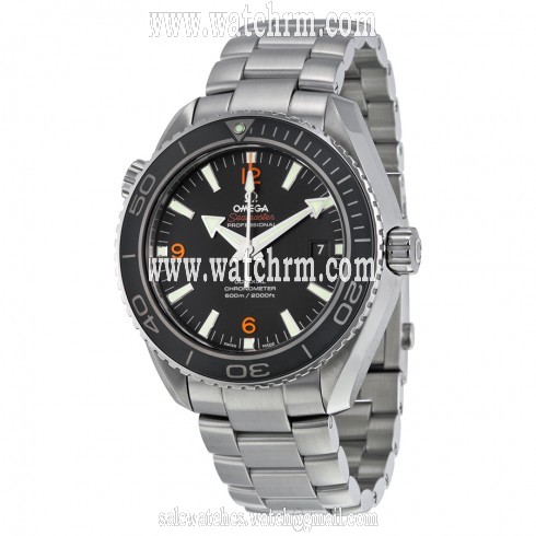 Omega Plant Ocean Big Size Black Dial Automatic Stainless Steel Men's Watch 23230462101003
