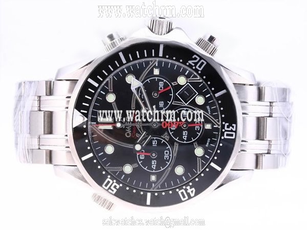 Omega Seamaster 300 M Chrono Diver 2594.52.00 41mm Black Dial Watch