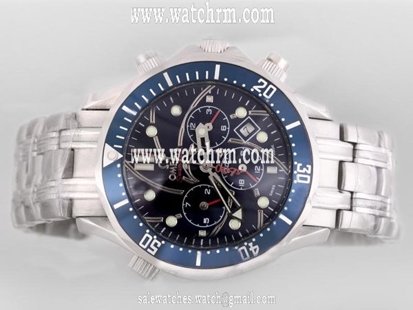Omega Seamaster 300 M Chrono Diver 2594.52.00 Black Dial Automatic Round Watch