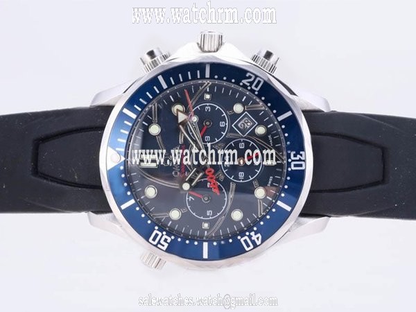Omega Seamaster 300 M Chrono Diver 2993.52.91 Stainless Steel Case 41mm Midsize Watch
