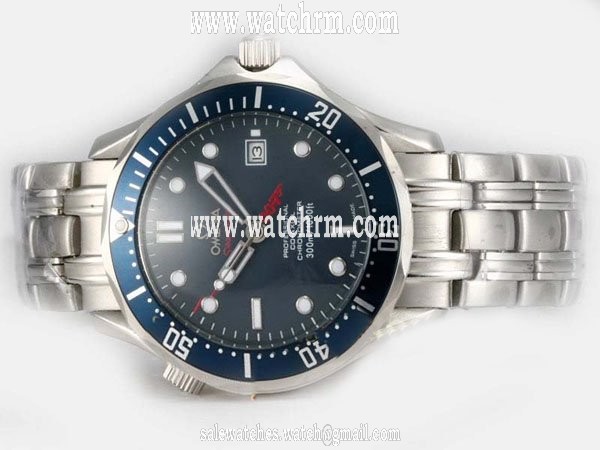 Omega Seamaster 300 M Diver Chronometer 2220.80.00 Stainless Steel Bezel Automatic Midsize Watch