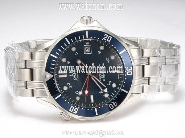 Omega Seamaster 300 M GMT 2535.80.00 Automatic Blue Dial Round Watch