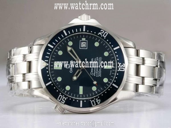 Omega Seamaster 300 M Mid Size Chronometer 2222.80.00 Round Automatic Blue Dial Watch