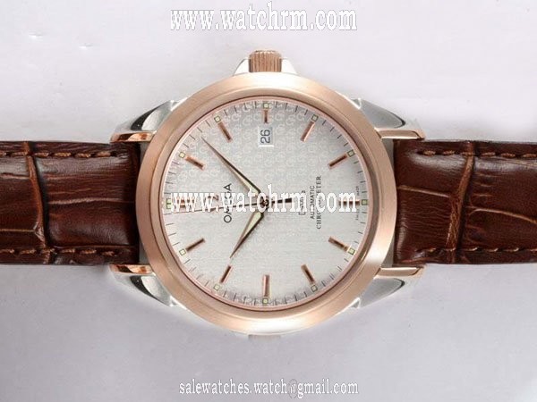 Omega Seamaster Aqua Terra Annual Calendar 231.13.43.22.02.001 Rose Gold Case Round Midsize Watch