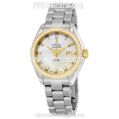 Omega Seamaster Aqua Terra Automatic Mother of Pearl Dial Ladies Watch 23125342055004