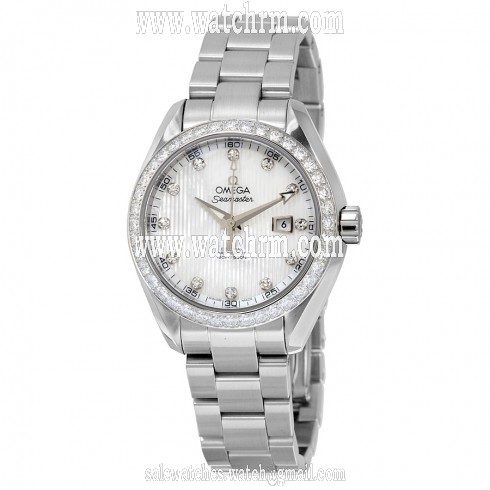 Omega Seamaster Aqua Terra White Mother Of Pearl Dial Automatic Ladies Watch 231.15.34.20.55.001