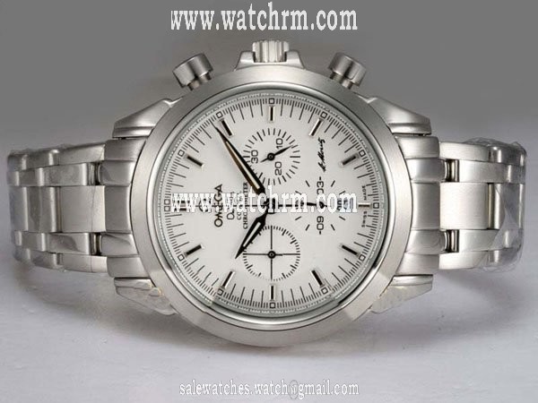 Omega Seamaster Aqua Terra Big Size Chronograph 2512.52.00 White Dial Round Quartz Chronograph Watch