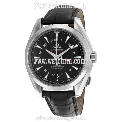 Omega Seamaster Aqua Terra Black Dial GMT Men's Watch 23113432201001