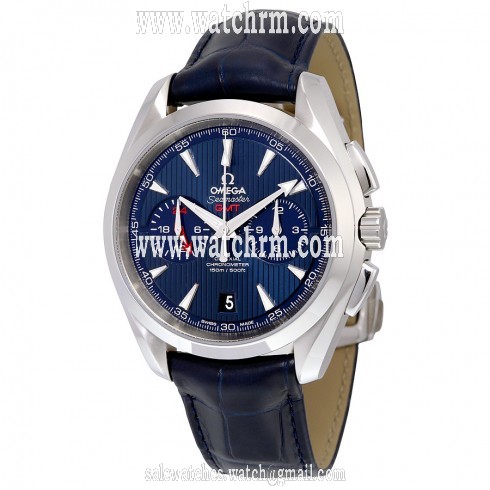 Omega Seamaster Aqua Terra Blue Dial Blue Crocodile Leather Men's Watch 231.13.43.52.03.001