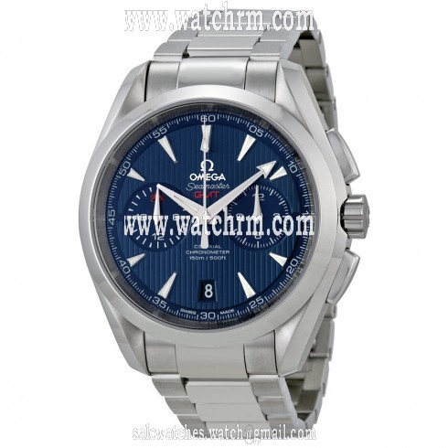Omega Seamaster Aqua Terra Blue Dial Chronograph GMT Men's Watch 231.10.43.52.03.001