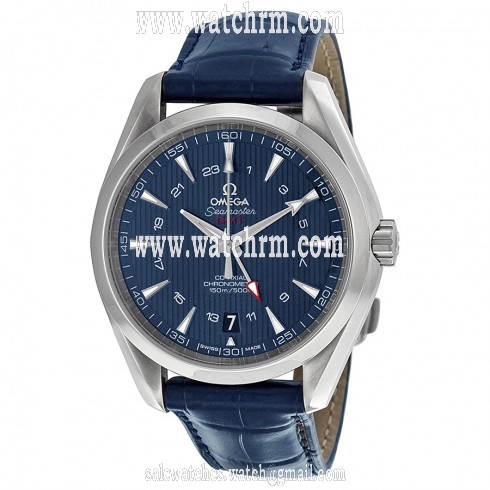 Omega Seamaster Aqua Terra Blue Dial GMT Men's Watch 23113432203001