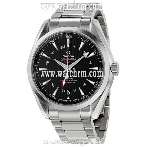 Omega Seamaster Aqua Terra GMT Automatic Black Dial Stainless Steel Men's Watch 231.10.43.22.01.001