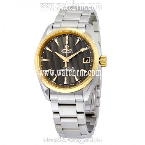 Omega Seamaster Aqua Terra Teak Grey Dial Steel and 18K Yellow Gold Automatic Men's Watch 231.20.39.21.06.004