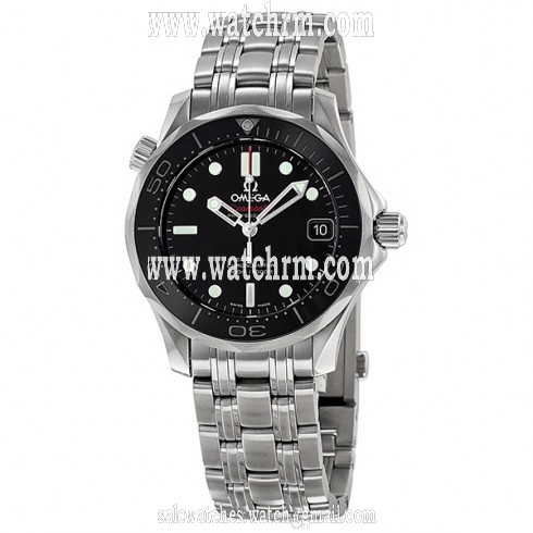 Omega Seamaster Automatic Black Dial Stainless Steel Unisex Watch 21230362001002