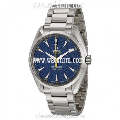 Omega Seamaster James Bond Limited Edition Aqua Terra Blue Dial Stainless Steel Automatic Men's Watch 231.10.42.21.03.004